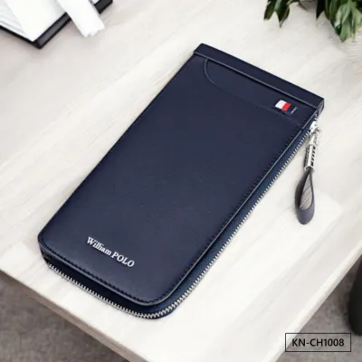 Sleek Blue Card Holder